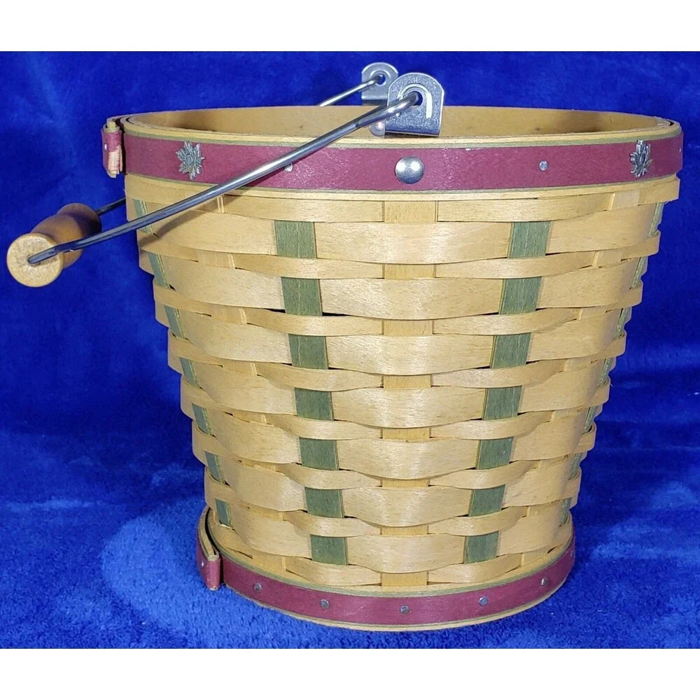 Longaberger 2003 Heritage Days Basket COMBO ~Metalware Acorn Candle~  #10601